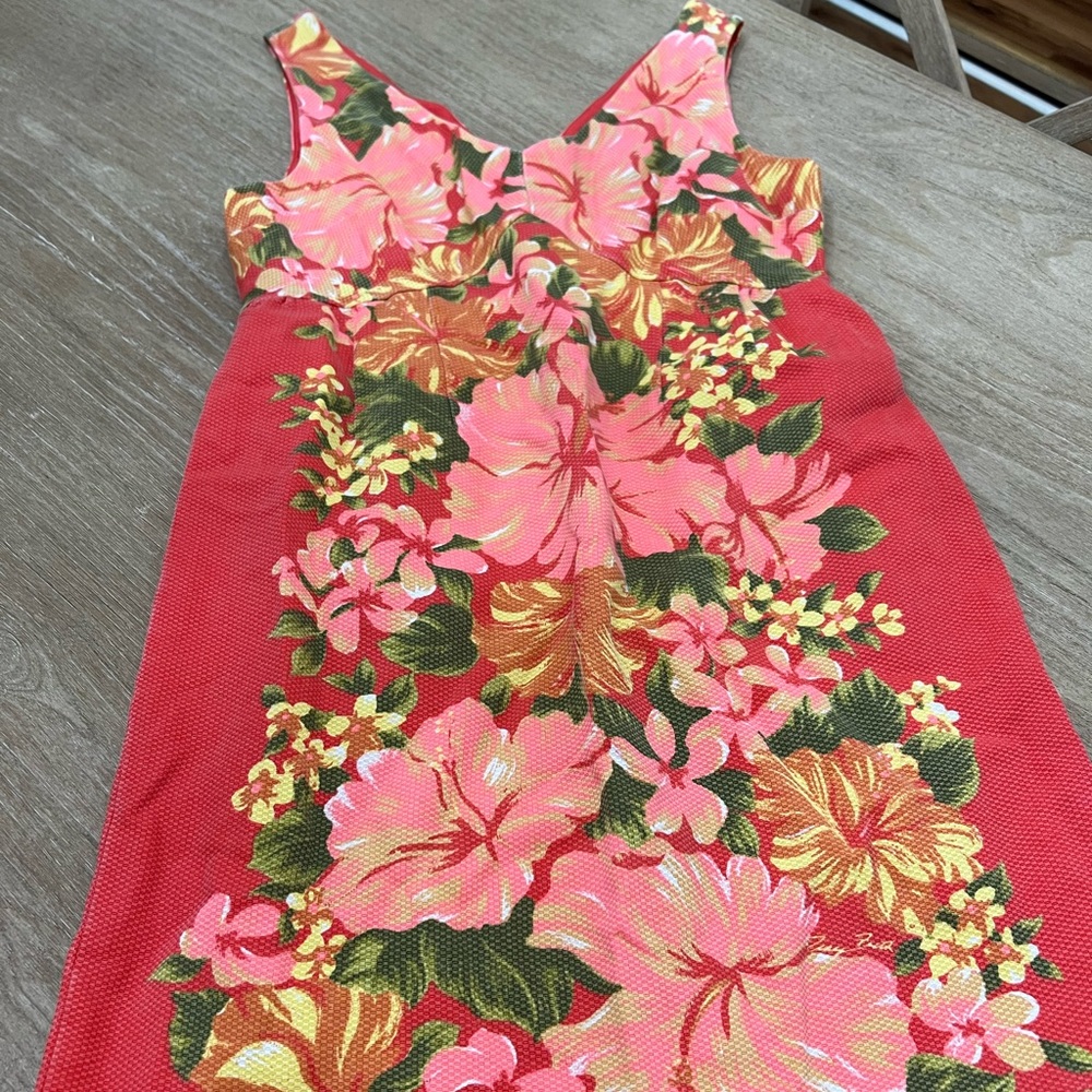 Tracy Feith for target coral floral sleeveless dress size 9